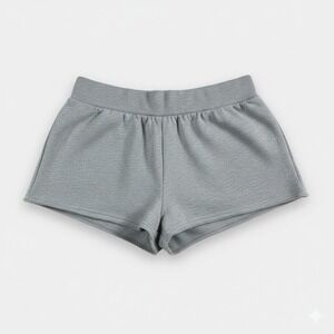 JoyLab Womens French Terry Shorts Gray Size XL Drawstring Pockets Cotton Blend